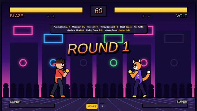 Kapow Clash title screen